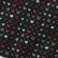 thumbnail image 2 of 72x72in Valentine Sweetheart Shower Curtain Pattern with Red and Black Sweetheart Shower Curtain Bathroom Decorations Valentine Waterproof Polyester Fabric with Hooks, 2 of 6