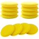 thumbnail image 1 of BRILLAR Almohadillas de microfibra para pulir automóviles, juego de 12, ideales para aplicación de cera para automóviles y limpieza de vidrios de automóviles (amarillo), 1 of 5
