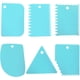 thumbnail image 1 of 6 raspadores para pasteles, peines para decorar y alisadores de glaseado, reutilizables, para pan, crema y pizza, color azul, 1 of 1