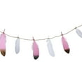 thumbnail image 3 of Boho Borlas Garland Banderín Garland Banderín Collar Colgante Decoración Con De Plumas, . Yuyangstore banderines, 3 of 8