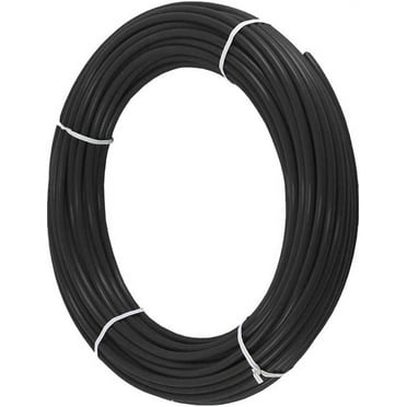 PureSec Black 1/4" OD RO Tubing at 70 F-120PSI to 150 F-60PSI 1/4" Flexible water pipes NSF Certified CCK 1/4-inch Plastic Tubing(15 Feet)