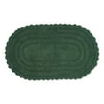 thumbnail image 1 of Design Imports DII Dark Green Large Oval Crochet Bath Mat, 1 of 4