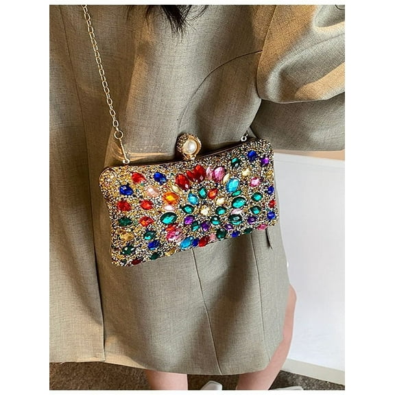 Evening Bags Acrylic Flower Clutch Bags Metal Pearl Luxury Prom Wedding Dinner Handbags