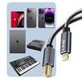 thumbnail image 2 of Printer Cable iPad and iPhone USB-B Braided Nylon 1.5m, 2 of 4