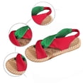 thumbnail image 6 of HOWPAY Womens Sandals Non- Open Toe Casual Flat Sandals on Lightweight Summer Outdoor Beach Adjustable Strap Slingback Shoes Red 43, 6 of 9