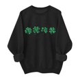 thumbnail image 1 of Ounisa St. Patrick's Day Sweatshirt for Women Clover Graphic T Shirts Patty's Day Long Sleeve Tee Tops Pullover, 1 of 6