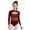 Burgundy, variant on Girls Sparkly Long Sleeve Ballet Dance Leotard Gymnastics Workout Tumbling Skating Unitard Royal Blue 6