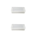 thumbnail image 4 of Inteprter Coin Storage Boxes Rectangular Plastic Specie Coins Shop Supplies Desktop Scratch-Resistance Container Home Holders Collectibles 2piezas, 4 of 6
