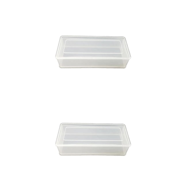 Advancent Coin Storage Boxes Rectangular Plastic Specie Holders Collectibles Container Scratch-Resistance Shop Coins Desktop Home Supplies 2piezas