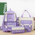 thumbnail image 1 of 4 Pcs Set Kawaii Girls Backpack For Student School Bag Teenager Girls Schoolbag Large Capacity Backpack Women Travel Rucksack, 1 of 4