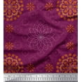 thumbnail image 1 of Soimoi Polyester Crepe Fabric Mandala Decorative Print Fabric by Yard 52 Inch Wide, 1 of 3