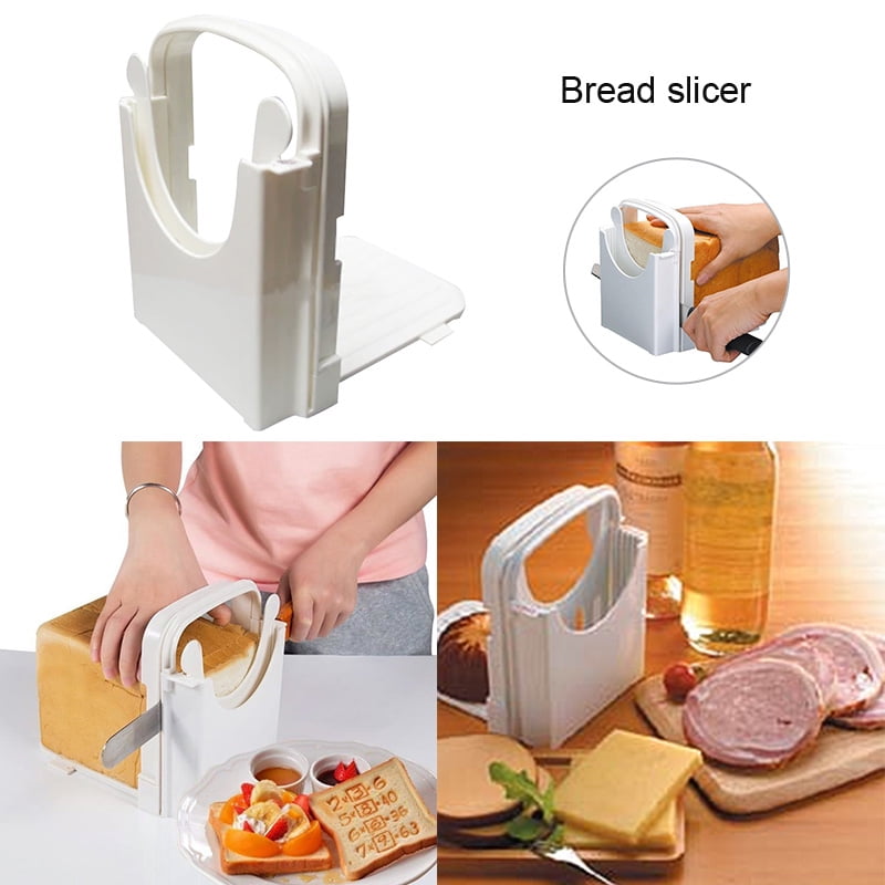 Bread Slicer Guide Adjustable Bread Roast Loaf Slicer Cutter Folding
