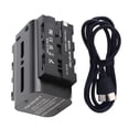 thumbnail image 2 of Dummy Battery Power Adapter, Dummy Battery Power Supply Mount Real Time Power Display 1/4 Inch Mounting Thread Aluminum Alloy PC  for NP F770, 2 of 7