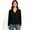 (Solid)Black, variant on Women's V-Neck Button Down Long Sleeve Knit Cardigan, Lightweight Soft Layering Front Sweaters,Size S-2XL