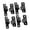 8 black, variant on 304 Steel Wall Mount Gate Hinges Heavy Duty Door Hings High Capacity Hinges Easy to Use for Farm gate & Wooden Fence