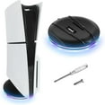 thumbnail image 1 of Support Vertical avec Lumières pour Console PS5 Slim, Accessoires de Base Compatibles avec Console PS5 Slim à Disque et Numérique avec Vis, 1 of 6