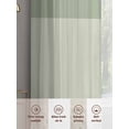 thumbnail image 6 of Sage Green Botanical Sheer Curtains 84 Inch Length 2 Panels Set, Spring Floral Leaf Voile Window Treatment Rod Pocket Curtains Sheers Drapes for Bedroom/Living Room/Kitchen 52"x84"x2, 6 of 7
