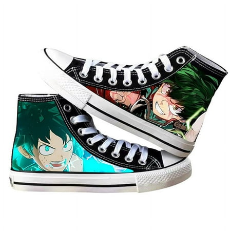 

Anime My Hero Academia Shoes Unisex Canvas Sneakers High Top Lace up Shoes-A3||37