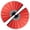 2pcs RED FAN, variant on 2pcs pack Large Foldable Hand Fan 27cm 11inch 2pcs Black Solid Handheld Fan for DIY Painting