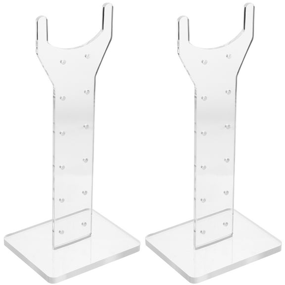 SHOWERORO Grow Light Stand Indoor Plant Acrylic 1 Pair 10.2x4.7in