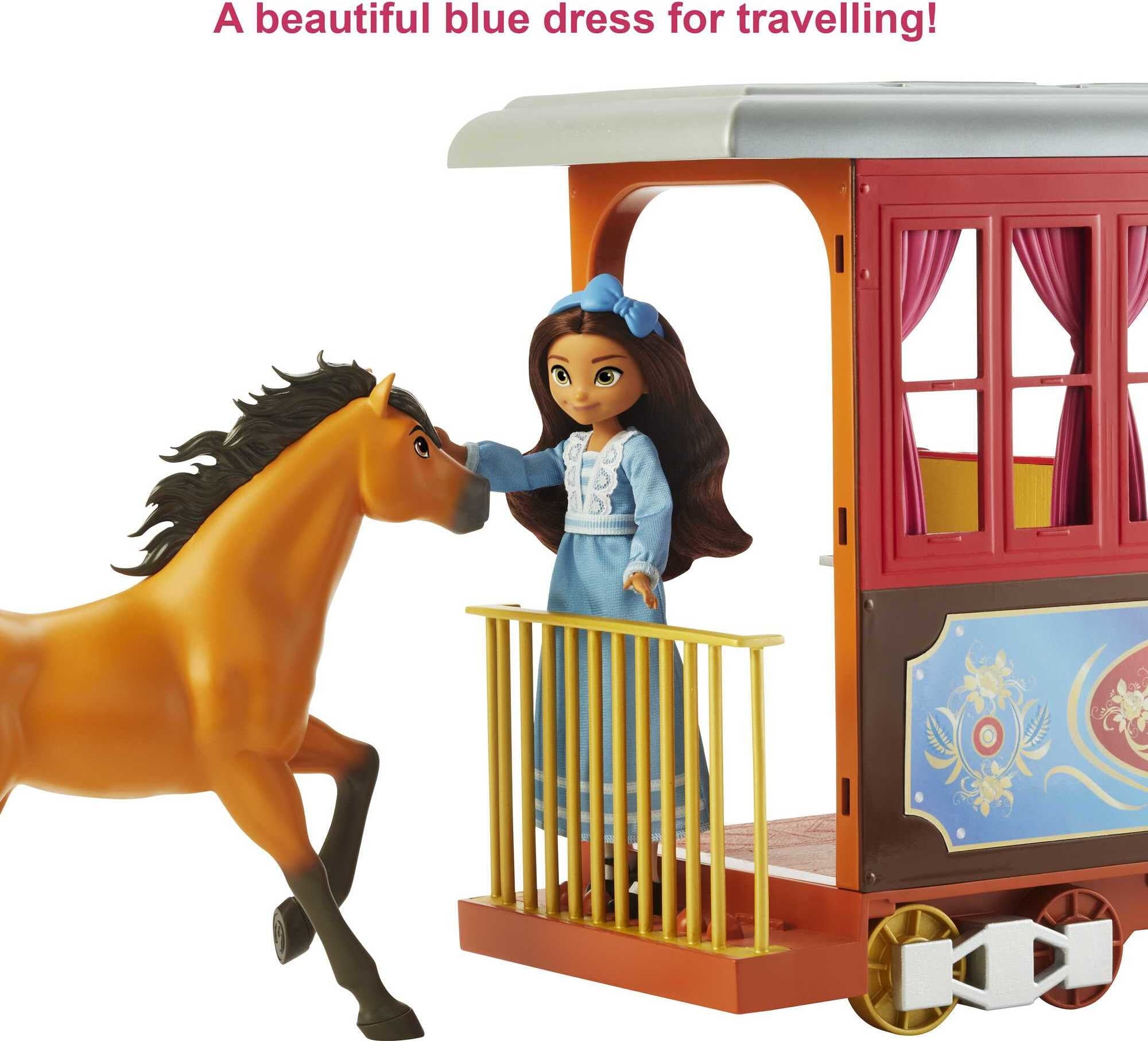spirit untamed lucky blue dress Lucky' Train Playset Sherri Hill 55409 - fabric: viscose 36 1/2 7 Color:Beige/Black