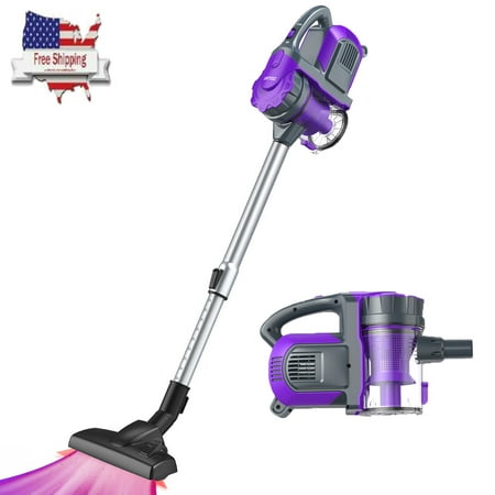 Car Vacuum Battery Powered Cordless Vacuum Cleaner, ZIGLINT 2-in-1 Lightweight Hand Held Vacuum Cleaner Portable Vacuum Cleaner for Car Pet Hair with Long Lasting Battery and Wall-Mount ()