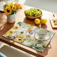 thumbnail image 2 of Sunflower Bee Placemats Set of 4, Vintage Summer Botanical Farmhouse Placemats for Dining Table, Place Mats for Kitchen Tabletop, Waterproof Wipeable Dining Table Mats Set, 2 of 9