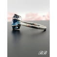 thumbnail image 2 of Natural London Blue Topaz or Lab Created Spinel Gemstone Ring, 925 Sterling Silver, 2 of 5