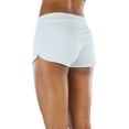 thumbnail image 5 of ToBeInStyle Women's Dolphin Style Drawstring Cotton Shorts - White - Small, 5 of 7