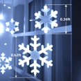 thumbnail image 3 of Luces navideñas de copo de nieve para exteriores 17.22ft 264 LED Luces de carámbano de copo de nieve con 22 gotas Conectables 8 modos Luces navideñas blancas impermeables para cortinas Aleros Ventanas Decoraciones de patio Navidad esquí esquí Gafas de esquí, 3 of 5