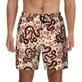 thumbnail image 3 of Uemuo Snake Pattern Mens Swim Trunks Quick Dry Board Shorts with Mesh Lining, Stretch Beach Shorts Quick Dry No-Chafing Board Shorts-Large, 3 of 9