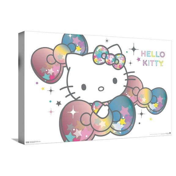 Hello Kitty: 20 Starshine - Bow Canvas Wall Poster, 14.725" x 22.375"