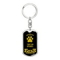 thumbnail image 1 of Tibetan Spaniel Keychain Stainless Steel or 18k Gold, 1 of 8
