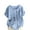 Light Blue, variant on Feancey Beach Tops for Women Linen Plus Size Short Sleeve T Shirts Loose Fit Casual Floral Printed Cute Tees Summer Trendy Crewneck Tunic Blouse White L