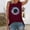Wine, variant on HOMBOM Sleeveless Tank Tops for Women 2024 Black Tank Tops Round Neck Sunflower Graphic Tank Tee XXL