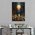 thumbnail image 3 of Moonlight Forest Daisy Ghost Canvas Wall Art Poster Decorative Bedroom Modern Home Print Picture Artworks Posters 16x24inch(40x60cm), 3 of 6