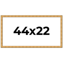 44x22 Frame Gold Rustic Solid Wood Picture Frame | 1.25 Inch Wide Moulding | Rustique Gold
