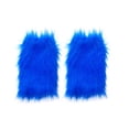 thumbnail image 1 of Diconna Girl's Faux Fur Leg Warmers Solid Color Soft Cozy Fuzzy Boot Cuff Cover Party Costumes, 1 of 5