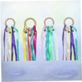 thumbnail image 3 of OULII Rhythmic Dance Ribbon 4Pcs 25Cm Colorful Random Cheerleading Bell Prop For Festival 9.8In, 3 of 8