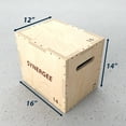 thumbnail image 2 of Synergee 3 in 1 Wood Plyometric Box for Jump Training and Conditioning 16/14/12, 2 of 6