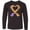 AB-Black, variant on Inktastic Fire Heart Dragons Long Sleeve Youth T-Shirt