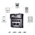 thumbnail image 4 of Muslady MF-8 Mini Karaoke Sound Audio Mixer Stereo Echo Mixers Dual Microphone Inputs Support BT Recording MP3 Function for TV PC Smartphone Amplifier, 4 of 7