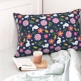 thumbnail image 5 of Kdxio Cotton Pillow Cases 20"x30" Pillowcases,Soft and Breathable Bedroom Pillow Cases-Floral Rabbit, 5 of 8