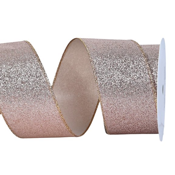 WWG Cloth Ribbon, Flexible Pliable Holiday Ribbon, Sturdy Long Lasting, Effortless to Cut, Decorative for Gift Boxes, Wreaths, Fences, Christmas, Home, Party, Gift Packaging, Includes 1 Roll