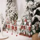 thumbnail image 5 of Adornos colgantes de madera de Papá Noel con gnomo 2024, decoraciones navideñas para la puerta del hogar, colgantes para árboles de Navidad, Navidad, Año Nuevo, 5 of 5