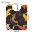 thumbnail image 5 of Yayeee Bath Rugs for Bathroom Floor Set of 2 Non Slip Fluffy Soft Absorbent Mat, Black Fish Pattern, 5 of 7