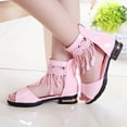thumbnail image 2 of Zshosam Girls Sandals Girls Dress Shoes Closed Toe High Heels Ankle Strap Toddler Little Big Kid Flower Party Pump Size 13.5,(Pink Little Kids 13.5), 2 of 9