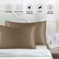thumbnail image 6 of Satin Pillowcase for Hair and N - Standard Size 2 Pack, Frizz Reduction, Envelope Closure, Cool Sleep Comfort, Bedroom Aesthetic Upgrade, 6 of 9