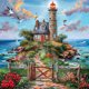 thumbnail image 1 of 5d DIY Full Drill Round Painting House Arte Casero Craft 40x40cm, 1 of 9