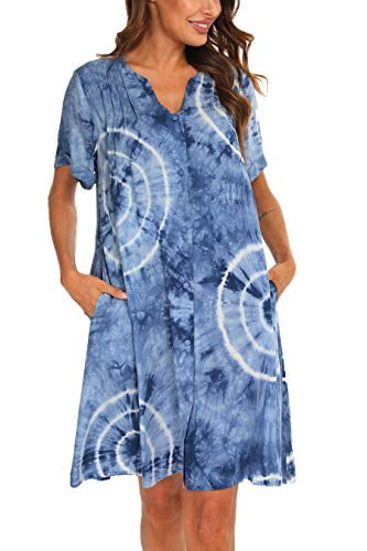 YOZLY House Dress Women Cotton Duster 
